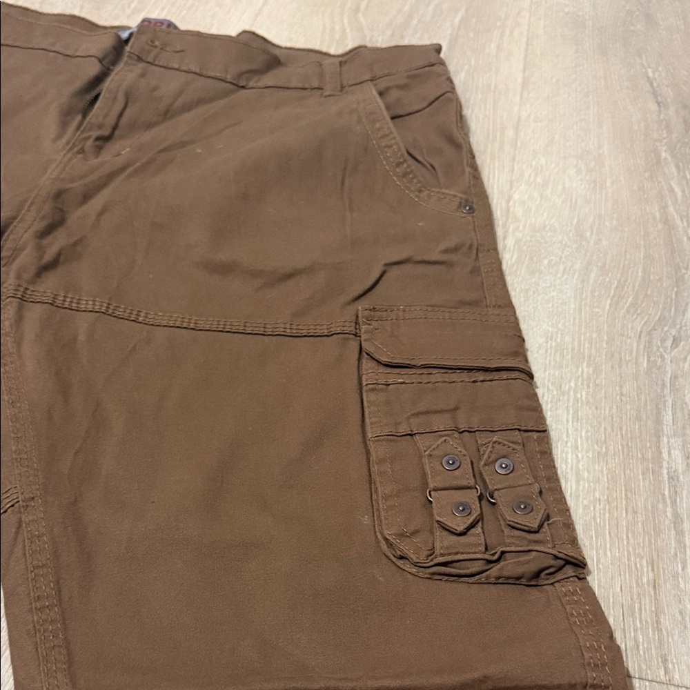 Men's Brown Cargo Utility Joggers - Picture 3 of 6